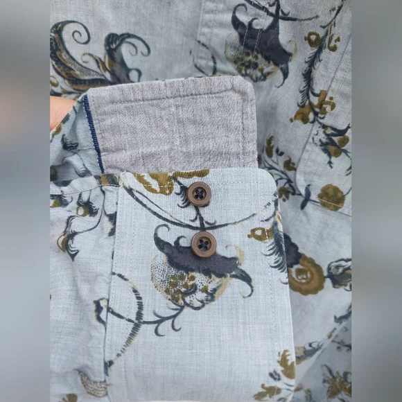 Tommy Bahama "Island Soft" L/S Button Down Shirt XL 100% Cotton - Picture 4 of 8